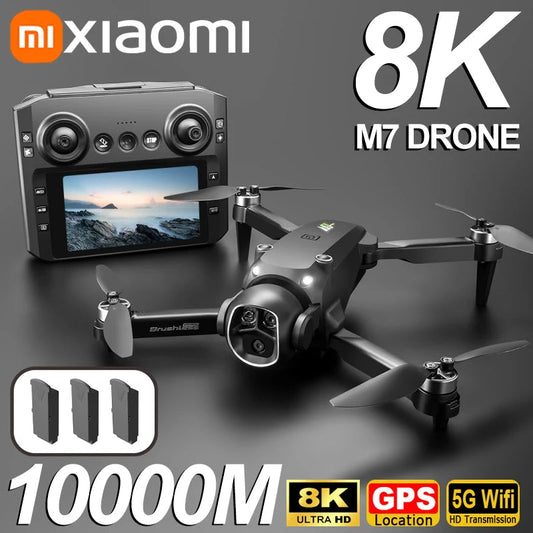 Xiaomi M7 Drone 8K Aerial HD Dual Camera Photography Intelligent Obstacle Avoidance Brushless Power 5G WIFI GPS Return Drone TechElect