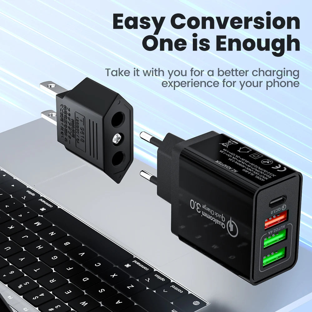 1-10PCS US Electrical Plug Adapter US America To EU European China CN Canada CA Travel Converter Plugs Power Socket AC Outlet Techelectronicx