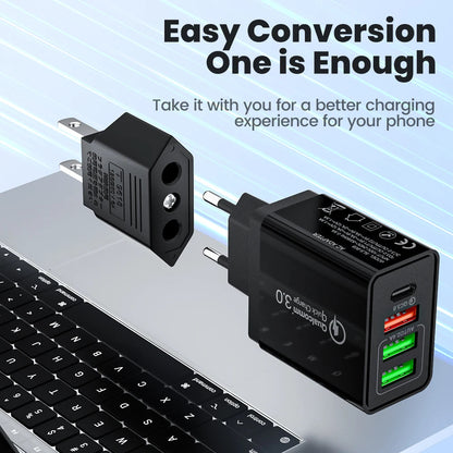 1-10PCS US Electrical Plug Adapter US America To EU European China CN Canada CA Travel Converter Plugs Power Socket AC Outlet Techelectronicx