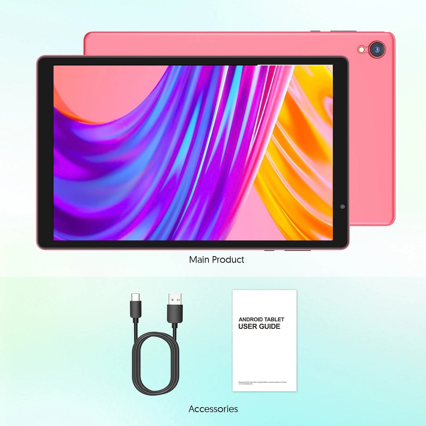 10-inch Android tablet, 4GB (2g+2g memory expansion) RAM+32GB ROM, 1280x800 IPS screen, dual cameras, WiFi, Bluetooth, dual spea Techelectronicx