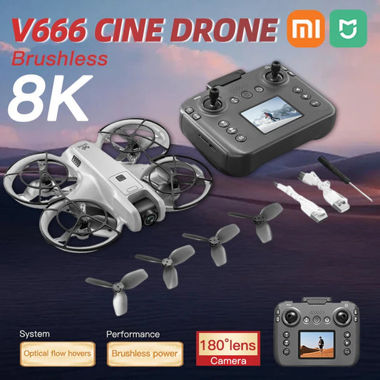 Xiaomi Mijia MINI V666 Drone 4K Professional WIFI 5G Dron Obstacle Avoidance Brushless Altitude Headless Mode RC Quadcopter Toys Techelectronicx