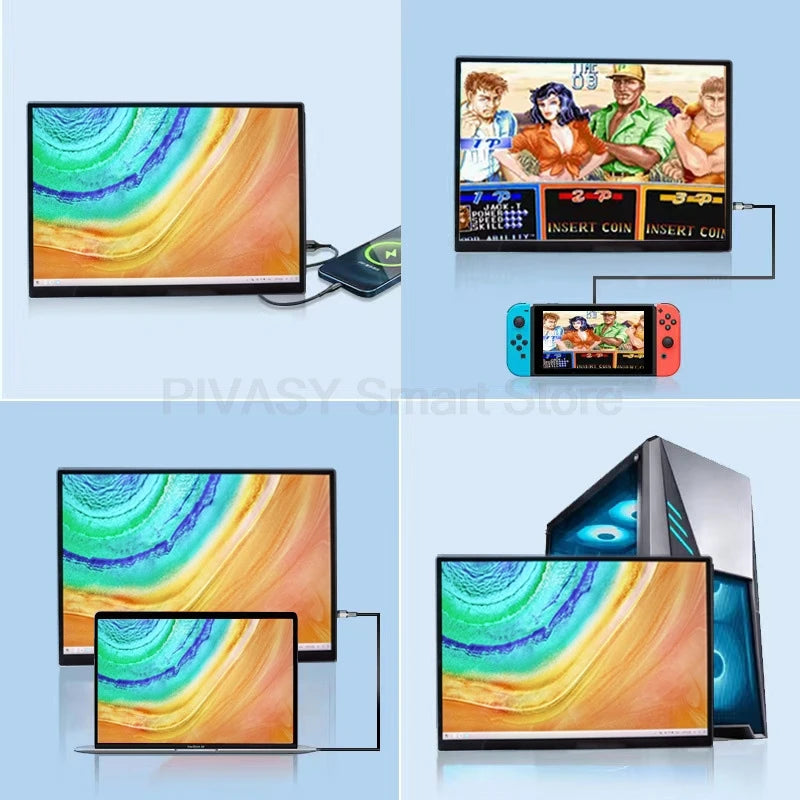 10.5 Inch Touch Screen TV Monitor Mobile for Movie Home Party Office Business Lightweight Portable High - definition Saturation TechElect