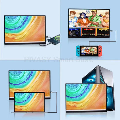 10.5 Inch Touch Screen TV Monitor Mobile for Movie Home Party Office Business Lightweight Portable High - definition Saturation TechElect
