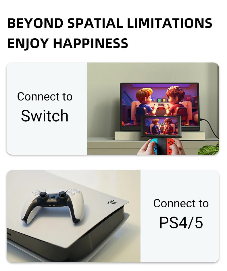 ZSUS  16" Portable Monitor 100%sRGB 1200P IPS Screen Travel Gaming Computer Display for Steam Deck Laptop Switch PS4 PS5 Xbox Techelectronicx