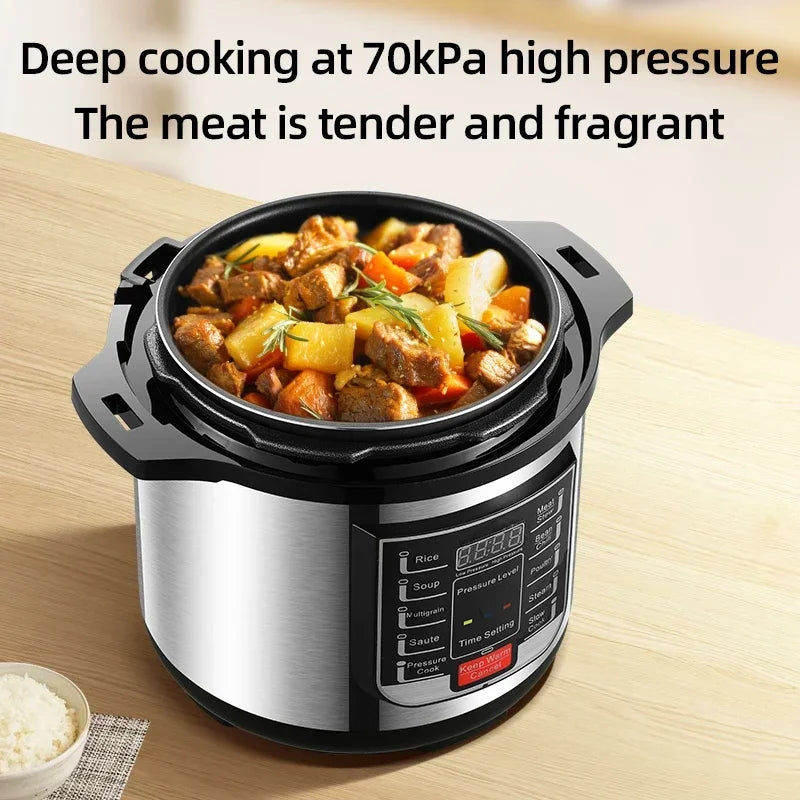 YYHC- 6L electric pressure cooker multifunctional cookware with non-stick coating inside the cooker Hotel pressure cooker Techelectronicx