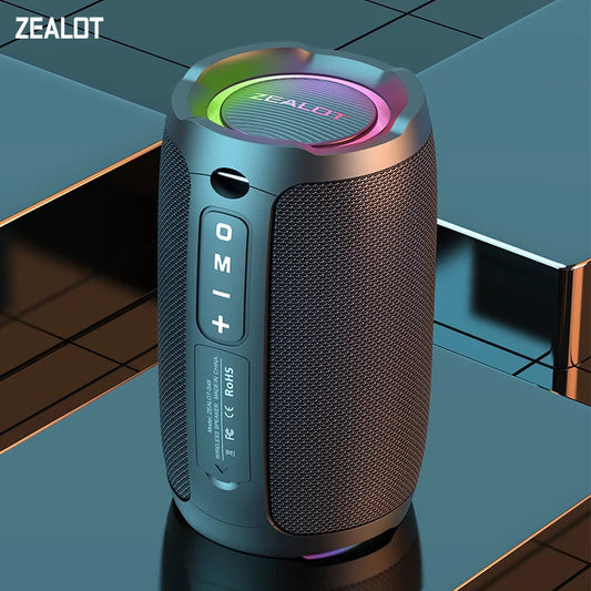 ZEALOT-S49 Portable Bluetooth Speaker 20W IPX7 Waterproof Powerful Sound Box Bass Boost Dual Pairing True Wireles Stereo Outdoor Techelectronicx