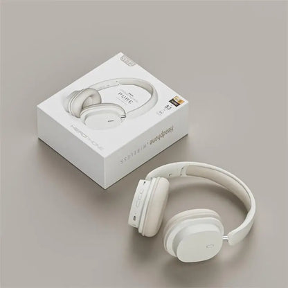 Head Mounted Wireless Earphones Foldable Bluetooth Earphones Built Microphone Earphones Audio Noise Cancelling Earphones - TechElect