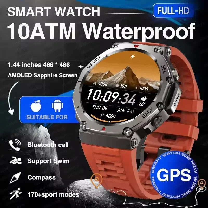 Xiaomi T-Rex 3 For Amazfit New Military gps smartwatc Built-in Compass Altimeter 10ATM Waterproof Sports Smartwatch Men Women TechElect