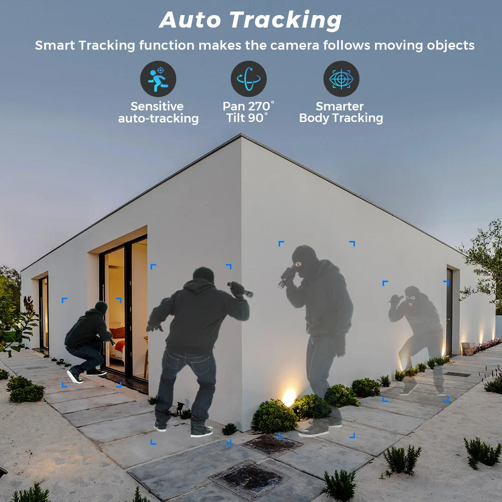 10MP 5K Dual Lens PTZ IP Camera with Dual Screen 8MP Ai Human Detection Auto Tracking Wireless Outdoor Surveillance Camera O-KAM TechElect