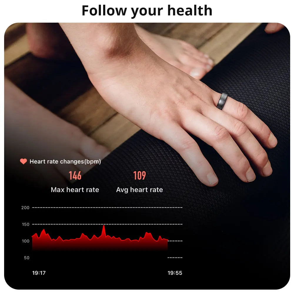 [2024] COLMI R06 Smart Ring Men Women, Heart Rate and Blood Oxygen Monitor, IP68 & 5ATM Waterproof, Multi-sport Mode Techelectronicx