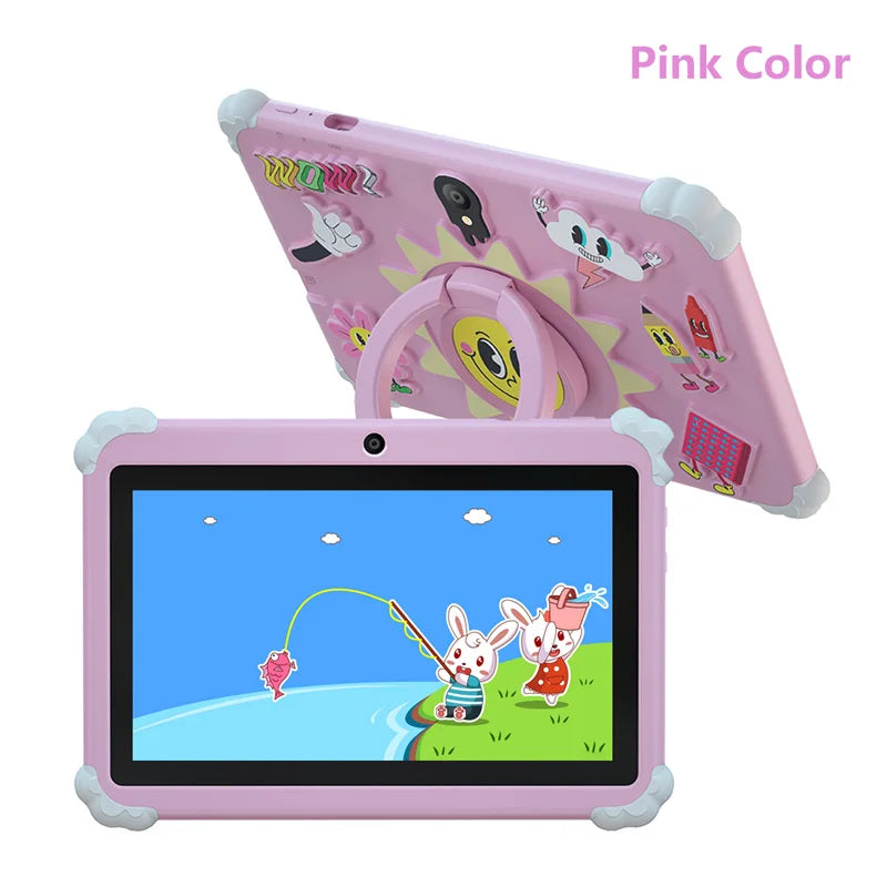 2025 New 7 Inch Cartoon Pattern Kids' tablet Quad Core 4GB+64GB ROM Android 13 Learning Education Games Tablets Children's Gifts Techelectronicx