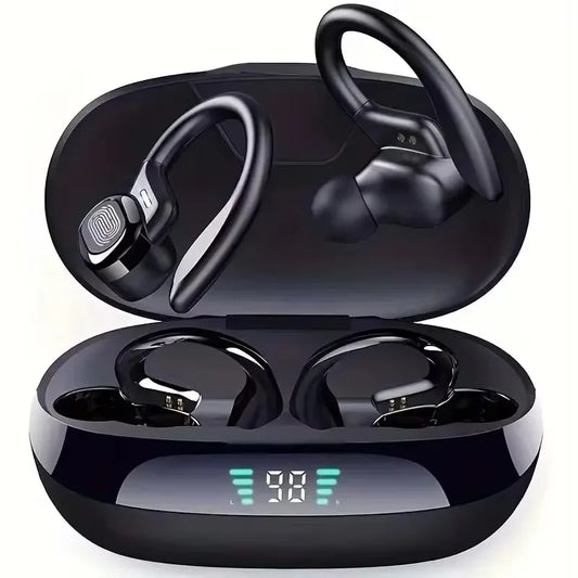 Original Wireless Earphones Ture Wireless Earbuds Ear Hook Sports HiFI Stereo Waterproof Headset With Mic TWS Headphone - TechElect