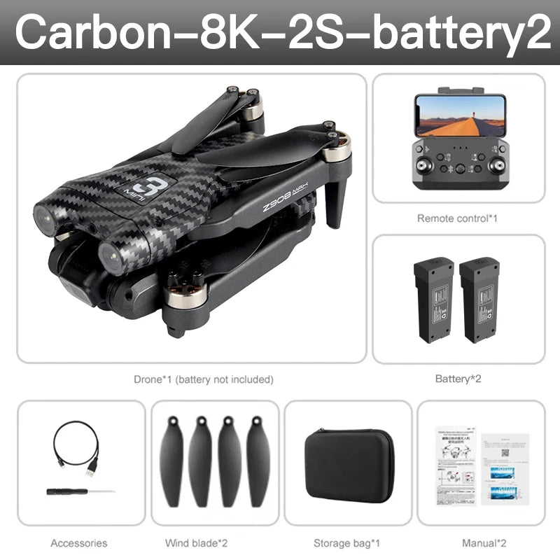 XIAOMI MIJIA Z908 PRO/MAX Drone 8K Aerial Photography professional HD camera 5G WIFI FPV RC Brushless Motor Foldable Quadcopter Techelectronicx