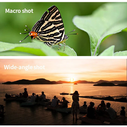 3in1 Fisheye Wide Angle Micro Camera Lens for iPhone Xiaomi Redmi 3IN1 Zoom Fish Eye Len on Smartphone Lenses with Phone Clip - TechElect