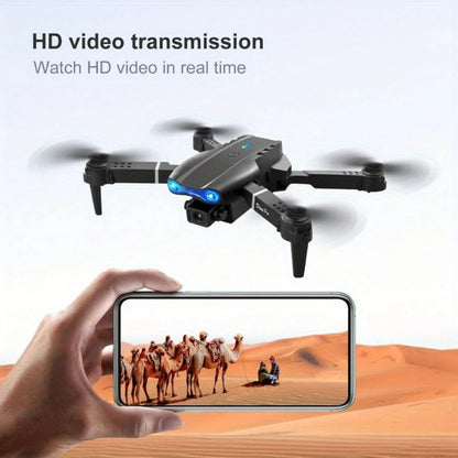 1080P HD Dual Camera E99Pro Drone & Altitude Hold, Beginner Friendly - Long Battery Life, USB Charging, Perfect Gift for Outdoor Techelectronicx