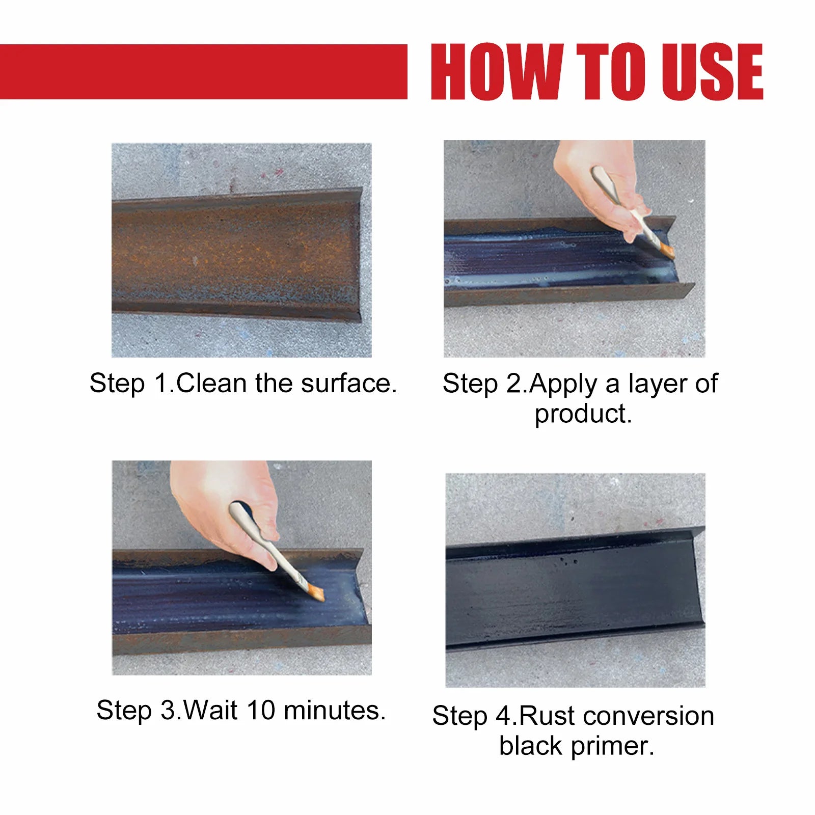 100ml Car Chassis Rust Converter Multi Purpose Water Based Metal Rust Remover Repair Protect Iron Metal Surfaces Maintenance Techelectronicx