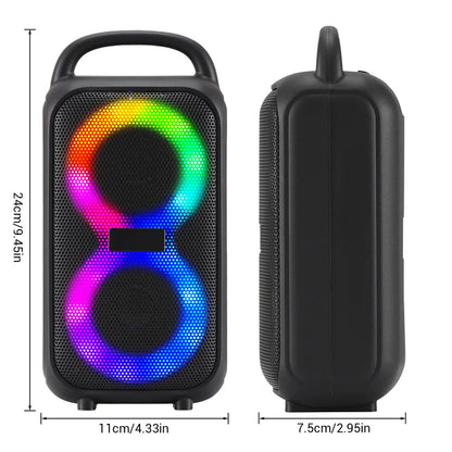 1000W Party Portable Speakers Bluetooth Wireless Boombox Sound Large Speaker Dual 3 inche Subwoofer for Outdoor Dancing Famliy Techelectronicx