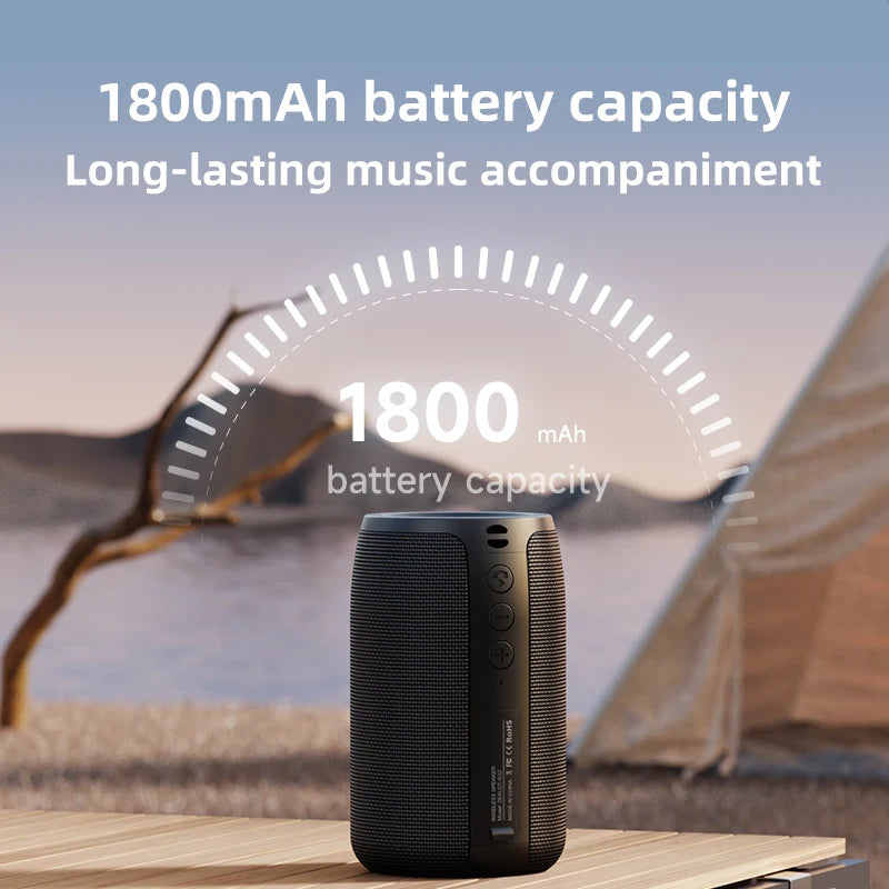 ZEALOT-S32 Wireless Bluetooth Speaker Mini Portable HIFI Subwoofer Speaker with fm Radio Column Support TF, TWS, USB Flash Drive Techelectronicx