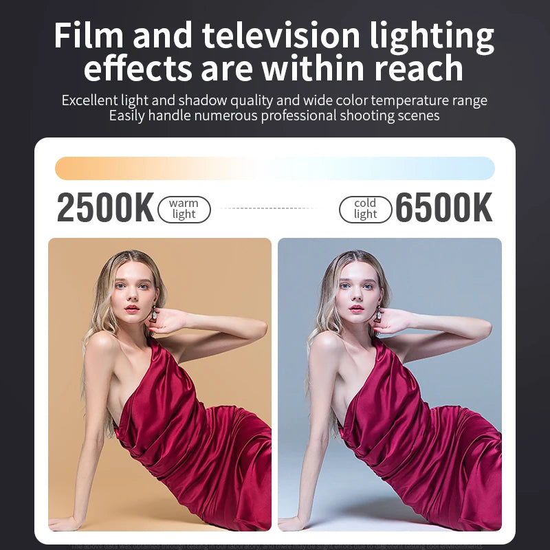 ZU80/ZU60 Photo Studio Light COB Bi-Color 2500-8500K CRI≥95 TLCI≥97 With Diffuser LED Video Lights Fill Lighting Techelectronicx