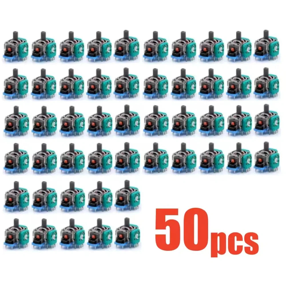 10pcs 3D Analog Joystick for PS4 Sensor Module Thumb Stick Replacement Parts for PS5 Gamepad Controller Accessory Repair parts Techelectronicx