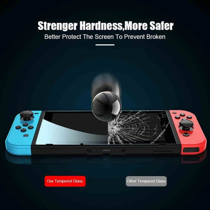 1/2/3PCS Tempered Glass for Nintendo Switch OLED 3 Pieces Screen Protector Film for Nintendo Switch Switch Lite Protective Glass Techelectronicx