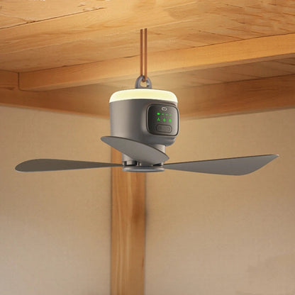 XIAOTREE Portable 12000mAh USB Rechargeable Remote Control Modern Camping Fan For Tent Outdoor Modern Ceiling Fan Ceiling Fan Techelectronicx