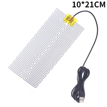 1/2pcs   5V Winter Warm Gloves Usb Powered Heated Pads Hand Warmer Pads TechElect