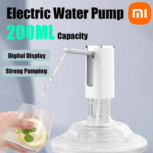 Xiaomi 1200mAh Battery Folding Water Dispenser Fingerprint Child Lock Touch Screen Digital Display Folding Electric Water Pump TechElect