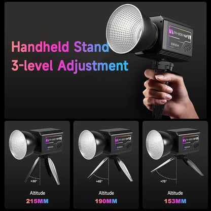 YM-S100RGB Photography Light RGB Outdoor Portable Handheld Fill Light COB 3200-6500K Photographic LED Light for Outdoor Shooting Techelectronicx