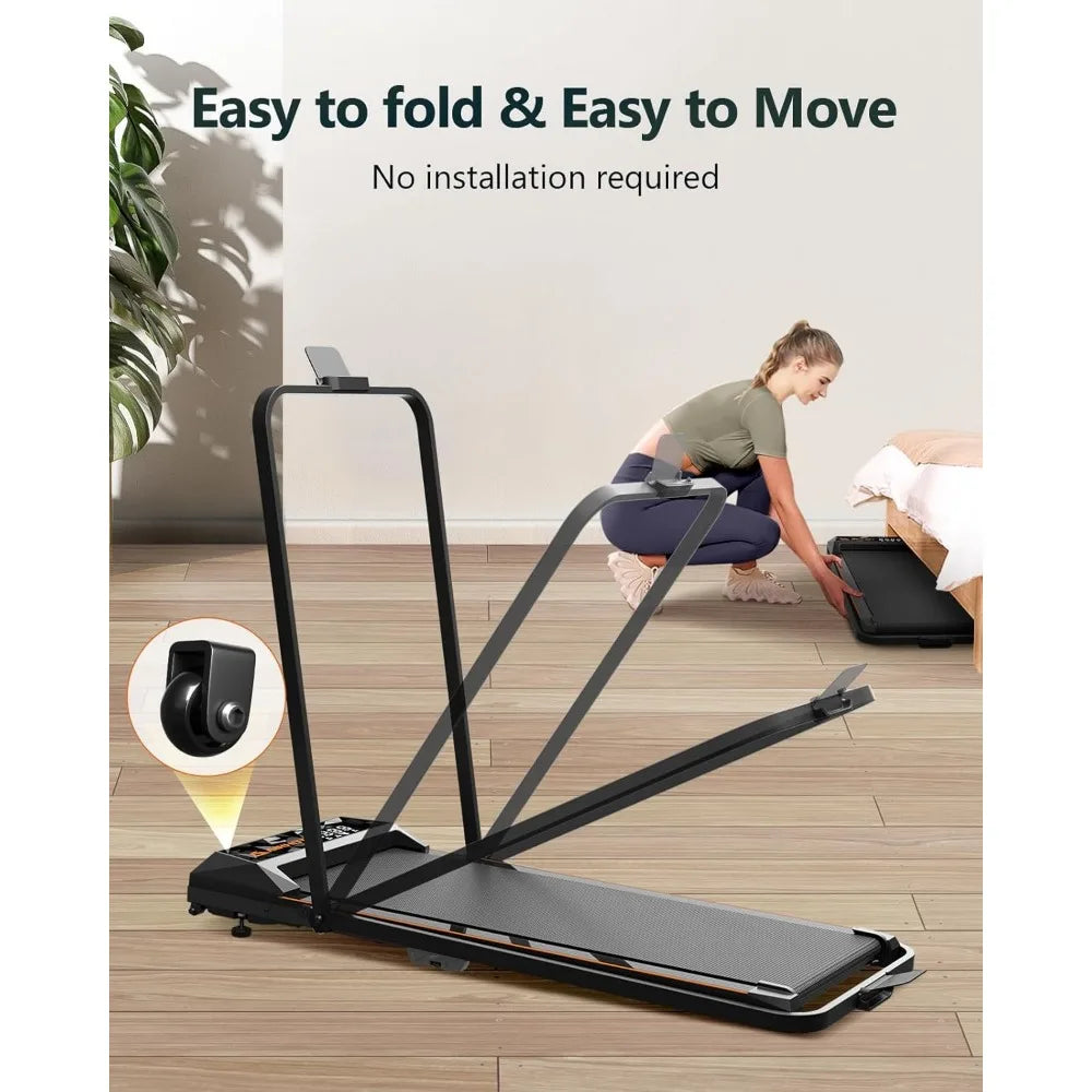 Compact Home Office Treadmill with Adjustable Incline and Multi-Function Walking to Running Capability TechElect