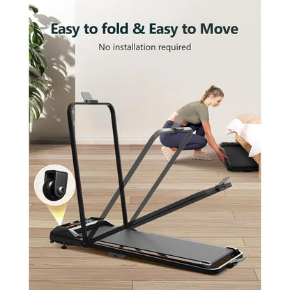 Compact Home Office Treadmill with Adjustable Incline and Multi-Function Walking to Running Capability TechElect