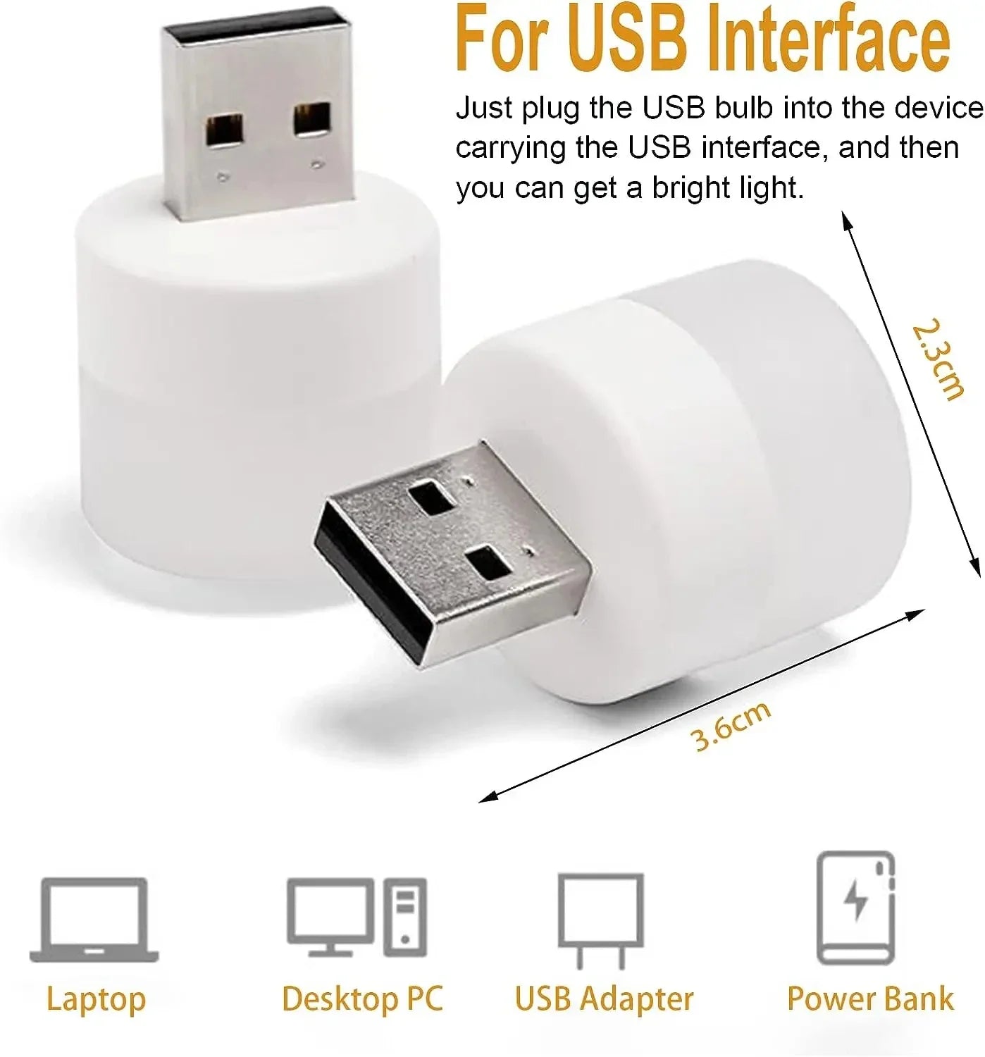10Pcs Mini USB Night Light Warm White Eye Protection Book Reading Light USB Plug Computer Mobile Power Charging LED Night Lamp Techelectronicx