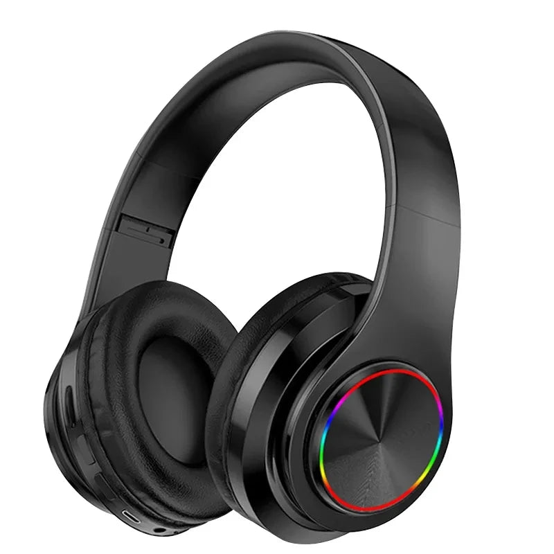 Wireless Bluetooth 5.0 Headphone With Microphone On-Ear Headset Stereo Sound Earphones Sports Gaming Foldable Headphones - TechElect
