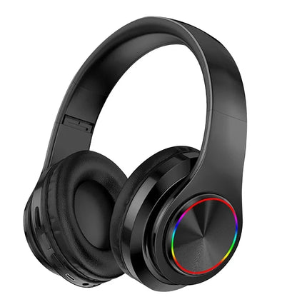 Wireless Bluetooth 5.0 Headphone With Microphone On-Ear Headset Stereo Sound Earphones Sports Gaming Foldable Headphones - TechElect
