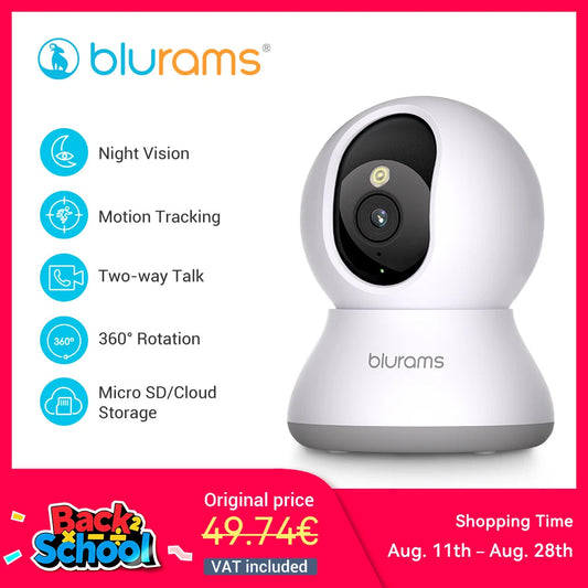 Blurams Baby Monitor Camera 2K HD Home Security Camera with Motion Detection and Two-Way Audio, Easy Setup, Clear Day & Night TechElect