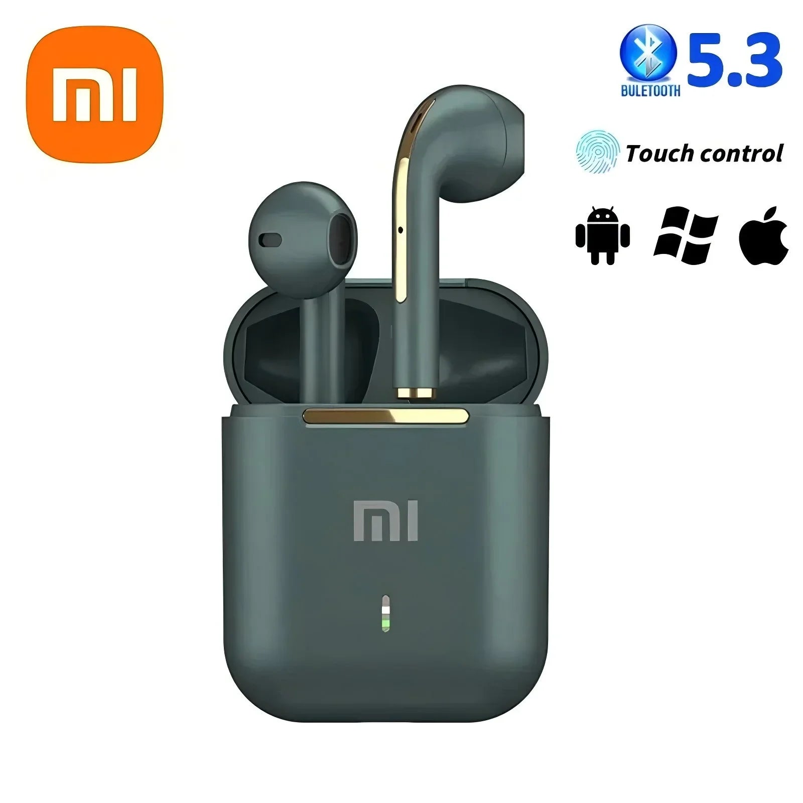 Xiaomi J18 Headphones HiFi Stereo Touch Control In-Ear Wireless Bluetooth Waterproof Noise Cancelling with Mic Multi-Earphones Techelectronicx