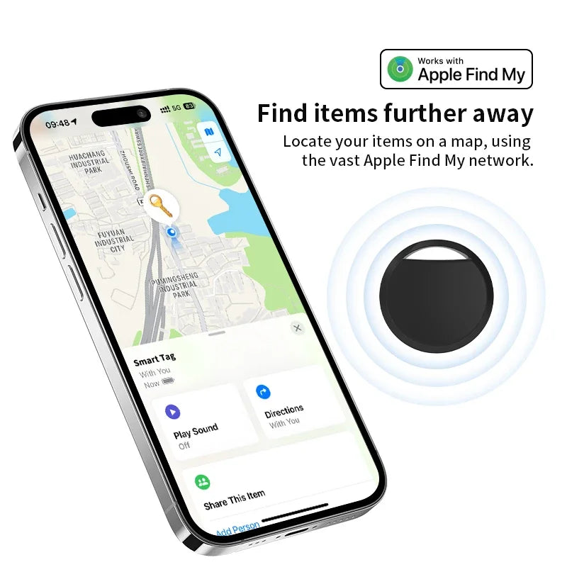 1/2 /4 pcs Anti-lose Tracker for Apple Airtag Replacemen via Find My Bluetooth GPS Tracker For Luggage IOS MFi Key Finder Techelectronicx
