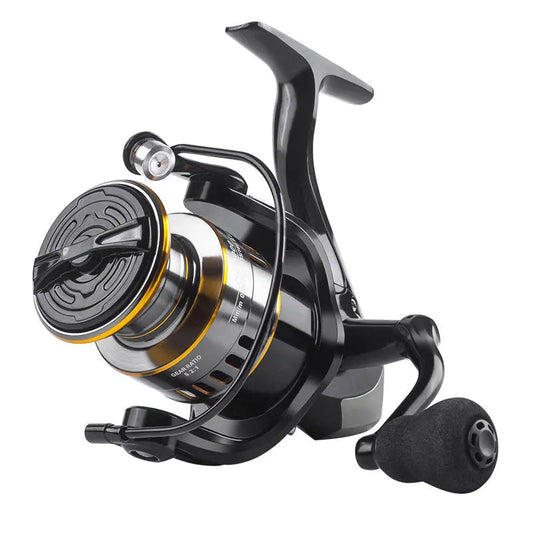 1 Piece Two-Hand Rotating Fishing Reel, He1000-7000 Series, 5.2:1 Gear Ratio, 22.05lb Extraction, Smooth and Sensitive Aluminum Alloy Body, Pa Nylon, Left/Right Hands Can Be Changed, Suitable for Freshwater and Saltwater Techelectronicx