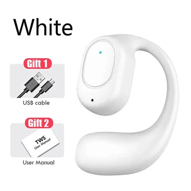 Wireless Headphones Bluetooth Headset With Microphone Bone Conduction Handsfree Noise Canceling Earphones For Driving Audifonos - TechElect