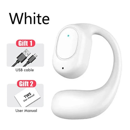 Wireless Headphones Bluetooth Headset With Microphone Bone Conduction Handsfree Noise Canceling Earphones For Driving Audifonos - TechElect