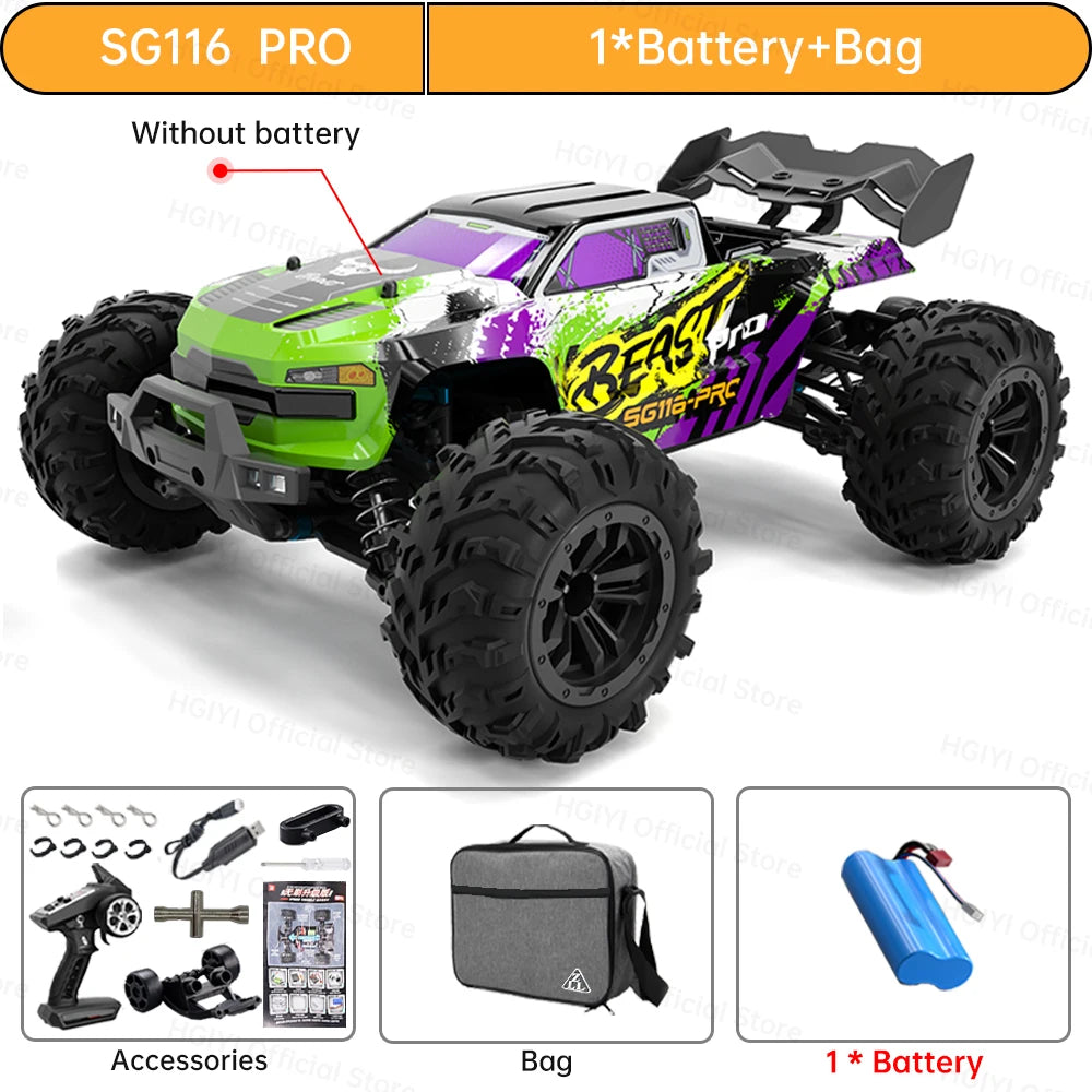 ZLL SG116 MAX/PRO 1:16 High Speed Drift Racing 80KM/H Or 40KM/H Brushless Motor 4WD RC Car Off Road Car Toys for For Kid Gift Techelectronicx