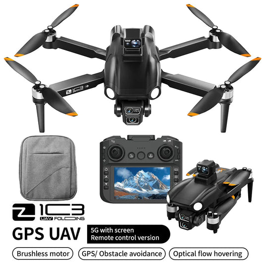 Z103 Ultra Drone Professional 8K 4-Axis Dual Lens HD Camera 5G GPS Wifi FPV  EIS RC Dron Laser Obstacle Avoidance Quadcopter Toy Techelectronicx