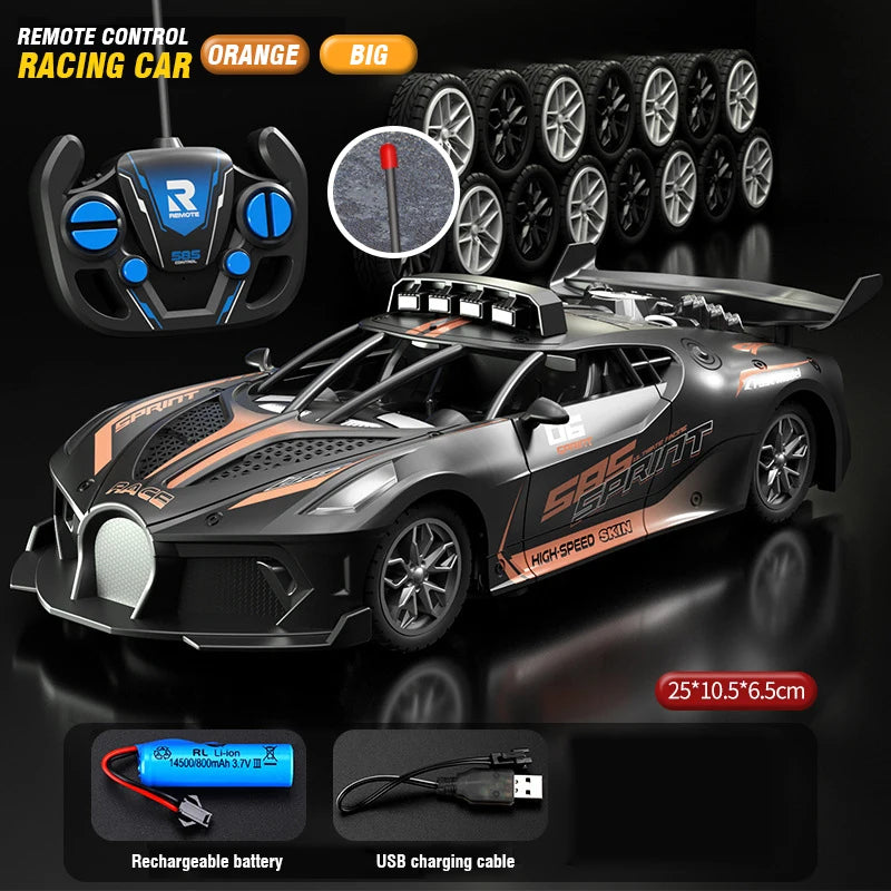 1/18 Rc Car High Speed Drift Sport Cars Remote Control Vehicle Sports Racing Car Toy Model Children Toys for Boys Birthday Gifts Techelectronicx