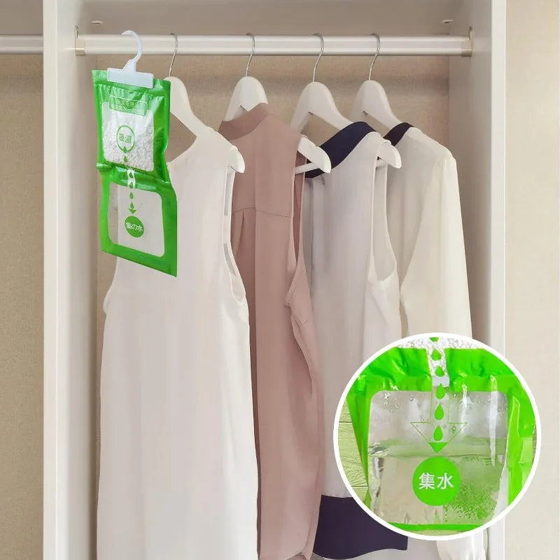 YUANJ 10PCS Moisture Absorber Hanging Drying Clothes Dehumidifier Wardrobe Dehumidifier Dry Bag Indoor Desiccant Eco Friendlya TechElect