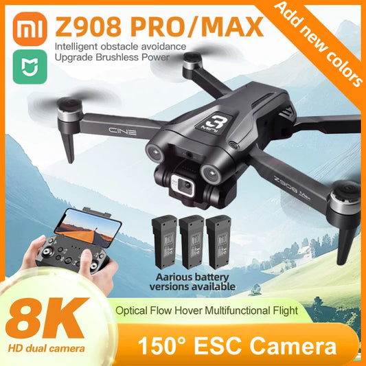 XIAOMI MIJIA Z908 PRO/MAX Drone 8K Aerial Photography professional HD camera 5G WIFI FPV RC Brushless Motor Foldable Quadcopter Techelectronicx