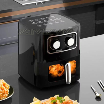 10L Large Capacity Intelligent Automatic Air Fryer Oven 220V Household Multi-function Smart Touchscreen Deep Fryer Without Oil TechElect