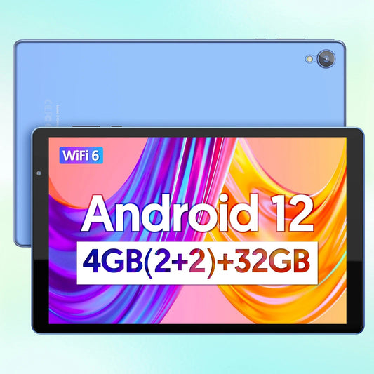 10-inch Android tablet, 4GB (2G + 2G memory expansion) RAM + 32GB ROM, 1280x800 IPS screen, dual cameras, WiFi, 6000 mAh battery TechElect