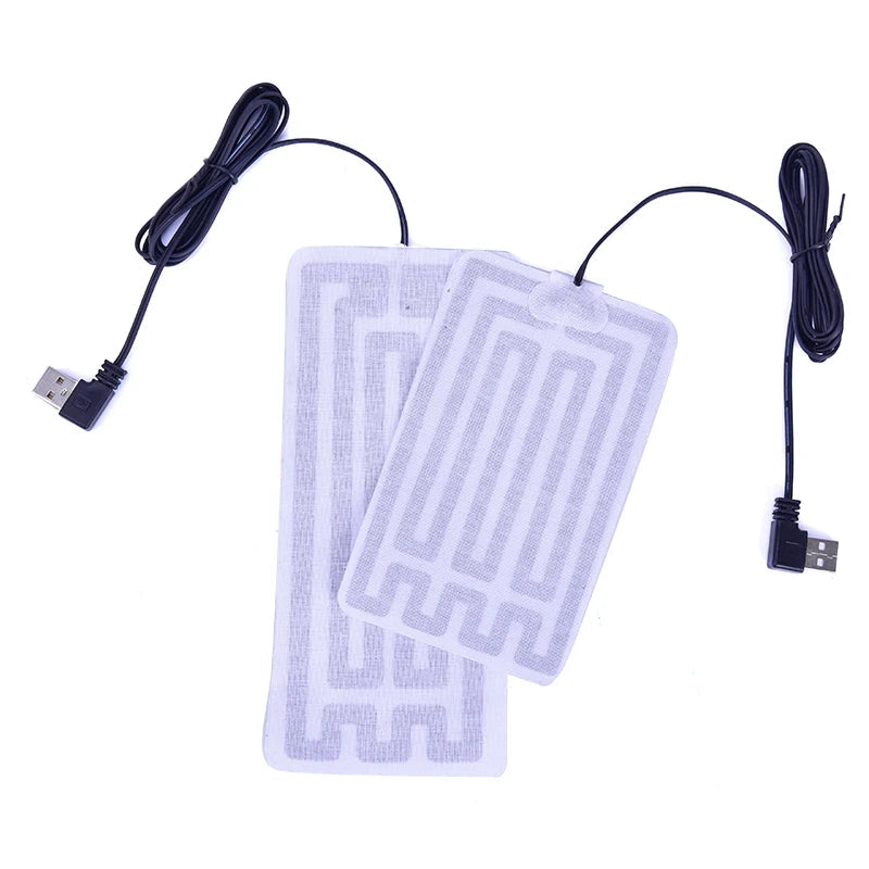1/2pcs   5V Winter Warm Gloves Usb Powered Heated Pads Hand Warmer Pads TechElect