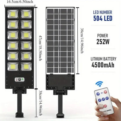 100000LM Ultra Powerful Solar Lamp With Remote Control Outdoor Solar Induction Street Yard Light IP65 Waterproof Garden Lights Techelectronicx