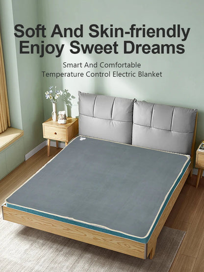 110/220V Electric Blanket Thicker Heaters Electrica Smart Control Heated Blanket Winter Carpet Mat for Home Bedroom Use TechElect